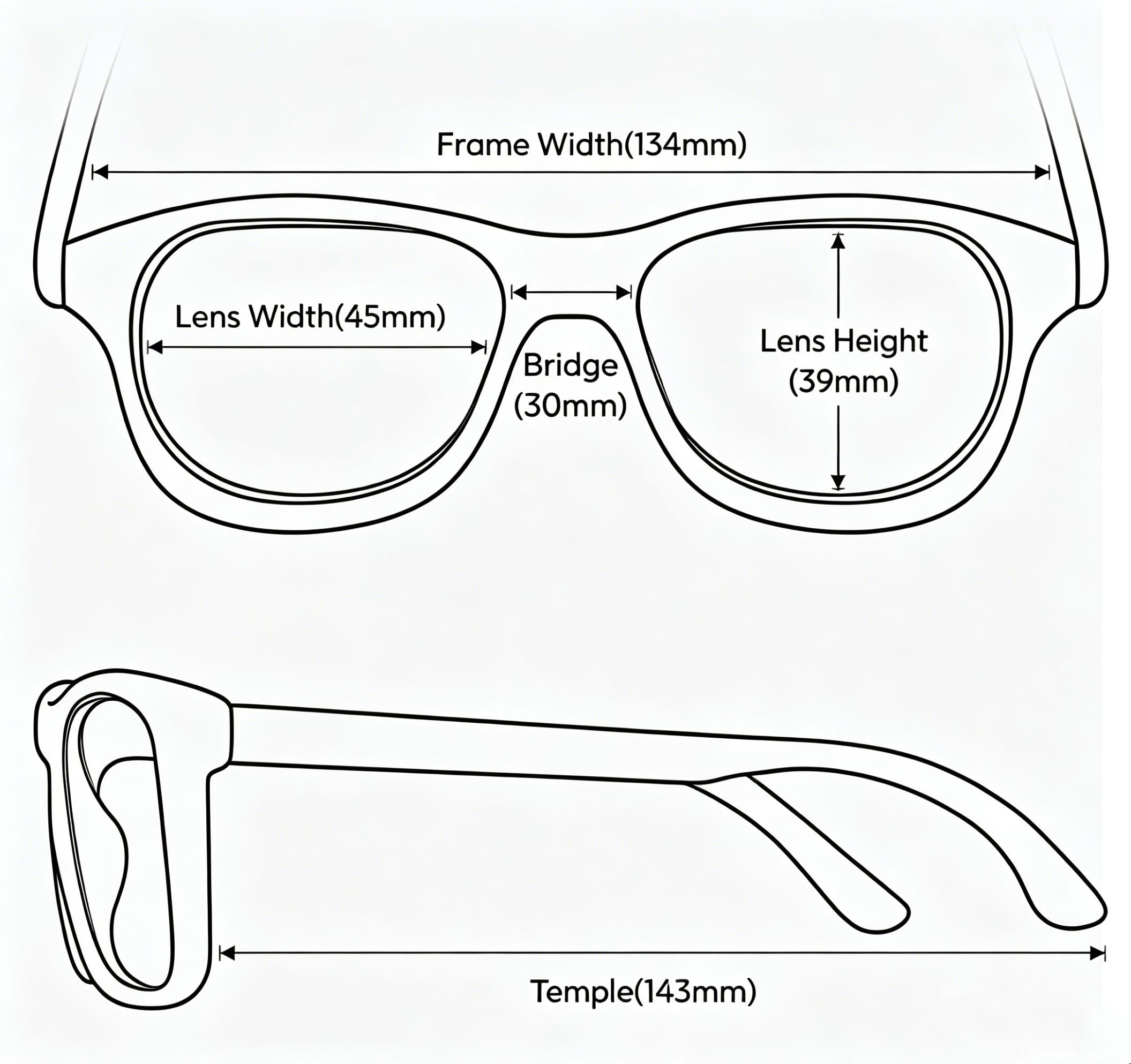 Square Glasses #mj-2405
