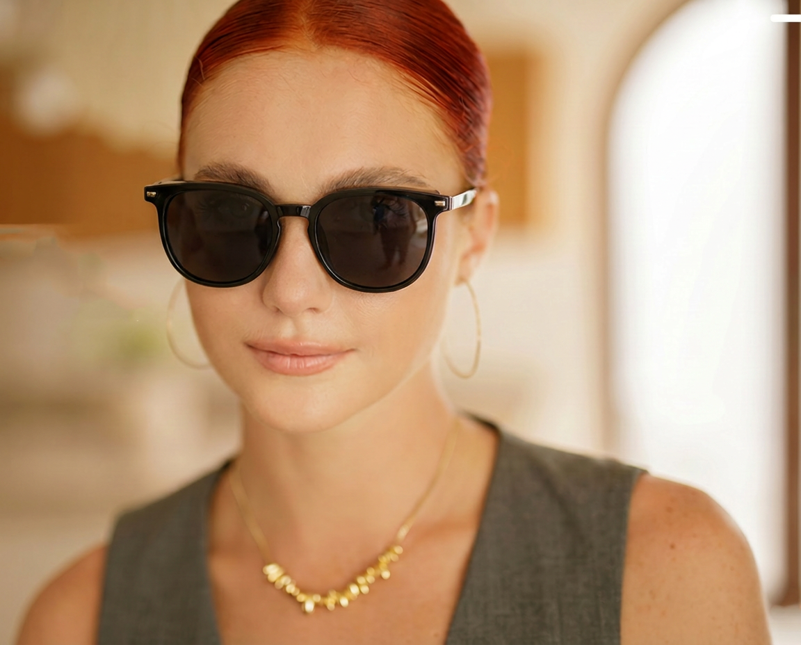 ✨Magnetic Clip on Sunglasses for Men & Women,Round Glasses #ps-8611