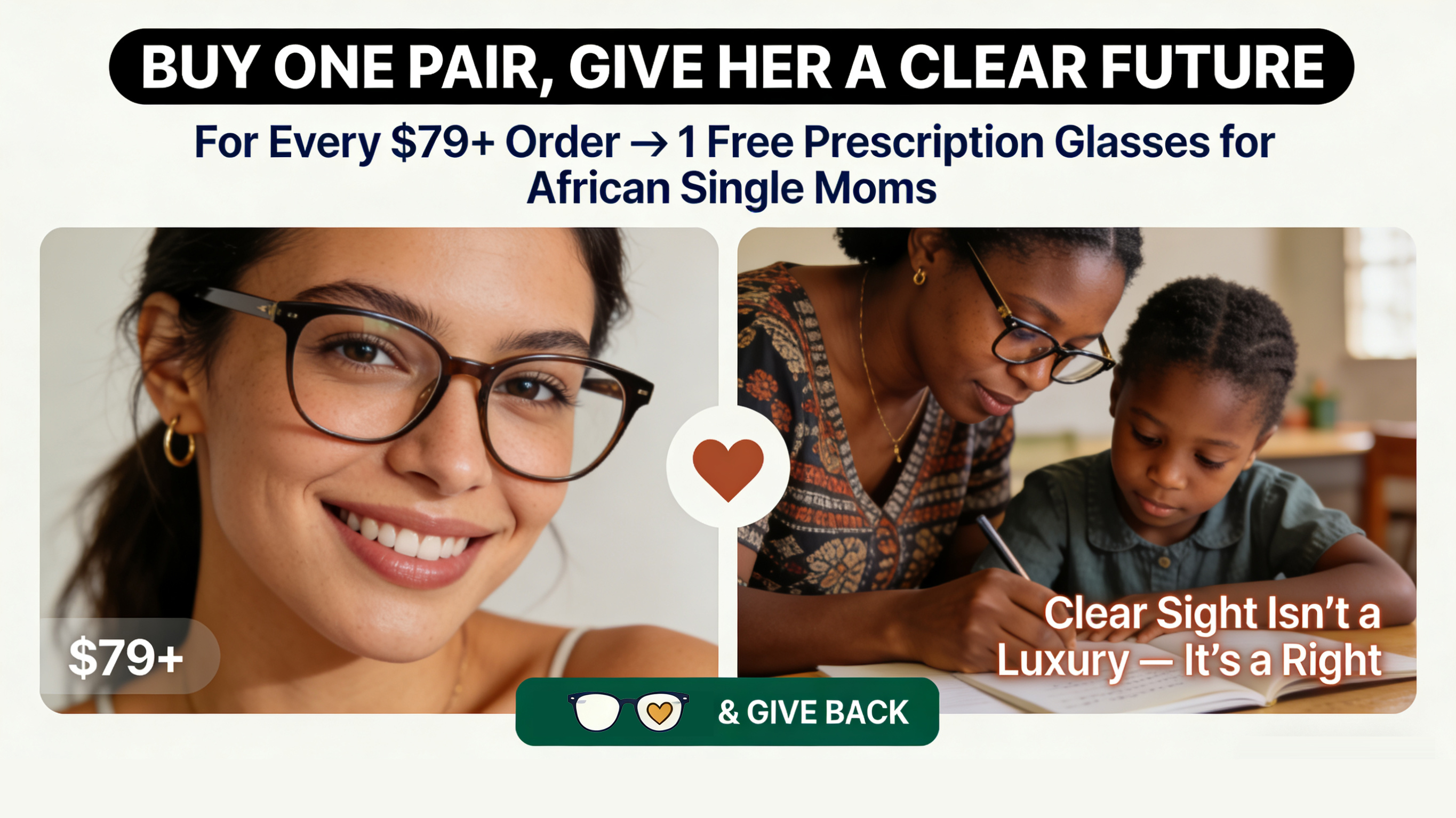 Buy One Pair, Give Her Clear Sight & A Brighter Future