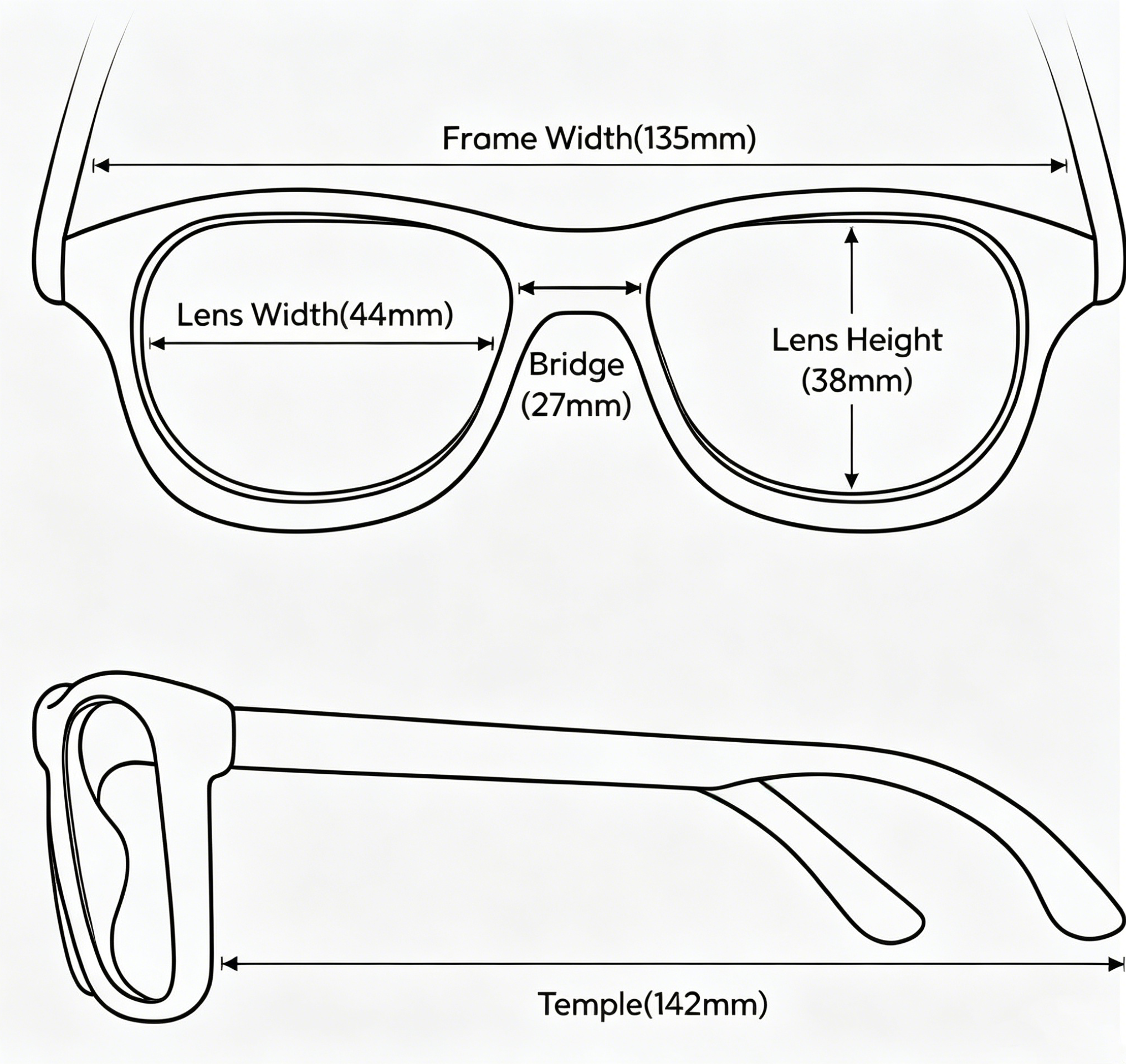 Round Glasses #mj-FT2403