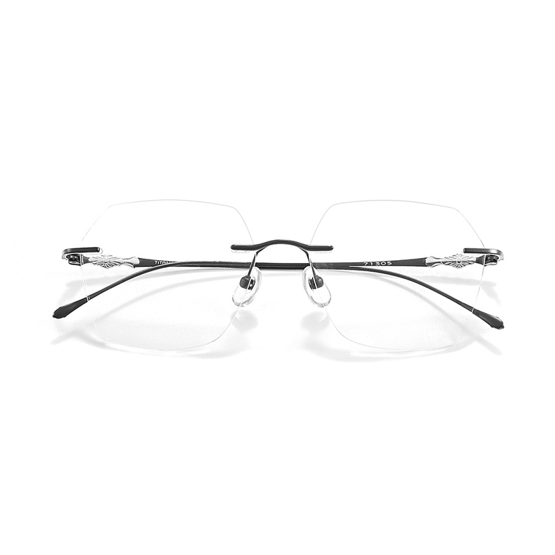 Rimless Square Glasses #kdxx-71305