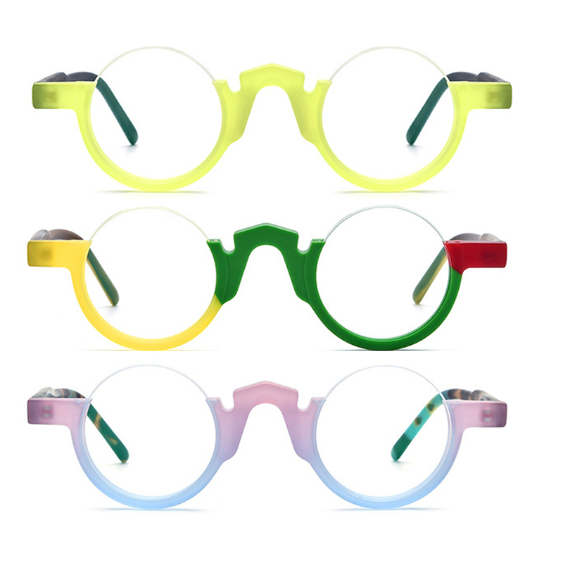 4 Pack Fashion Half-rim Premium Acetate Nora Frame Reading Glasses