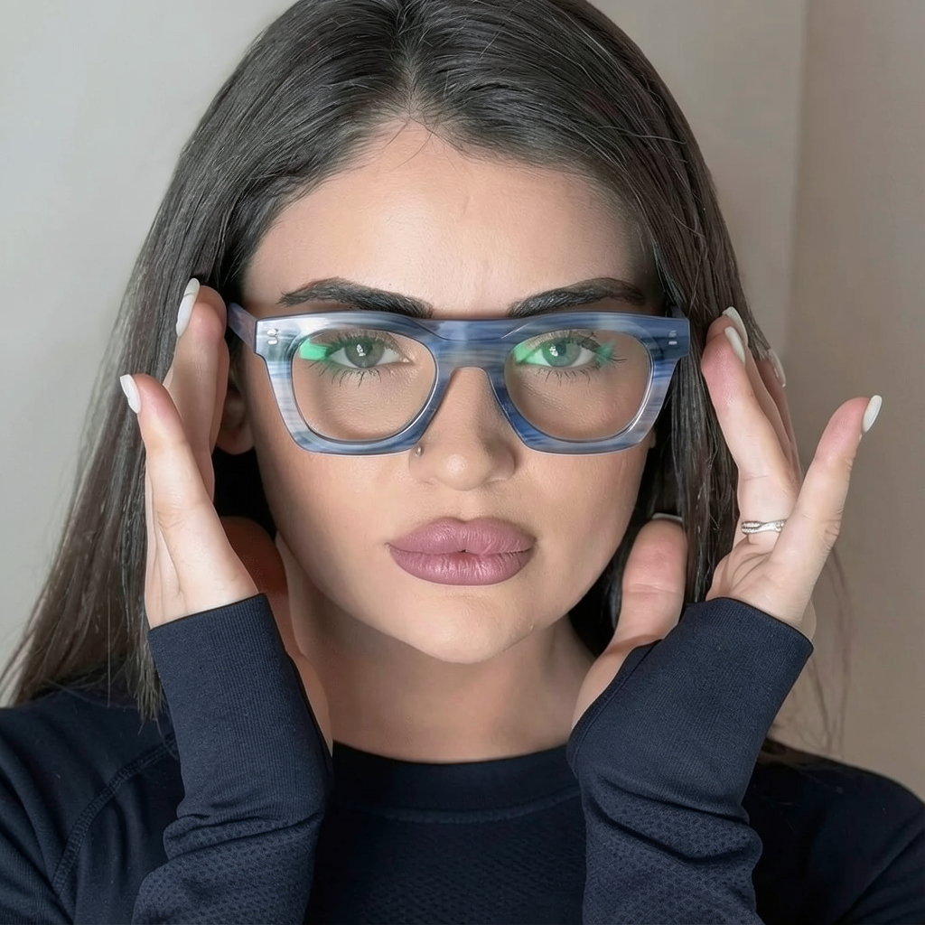 Square Glasses #mj-23220 Custom Glasses Made For Your Vision