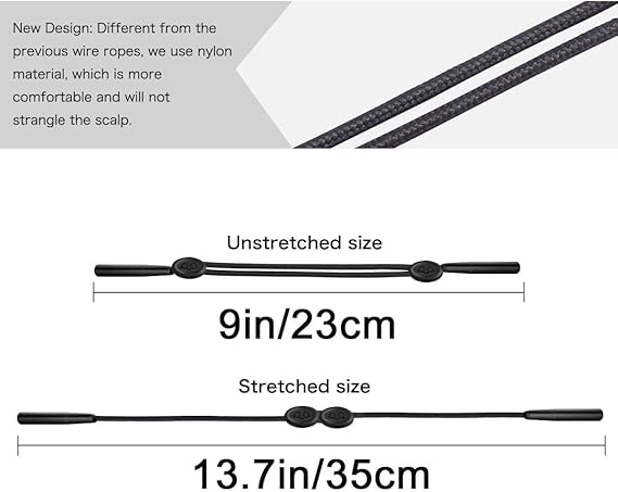 Eyeglasses Strap Holder for Women Men, Adjustable Sunglasses lanyard string chain,Reading eye glasses holders around neck, Eyewear Retainer