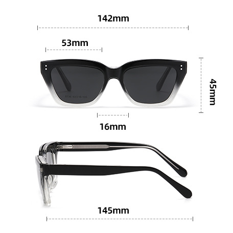 ✨Magnetic Clip on Sunglasses for Men & Women,Square Glasses #ps-8736