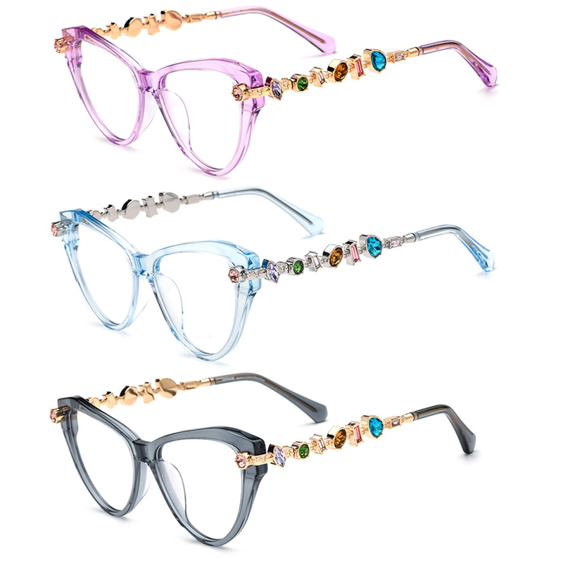 3 Pack Fashion Premium Acetate Elowen Frame Reading Glasses