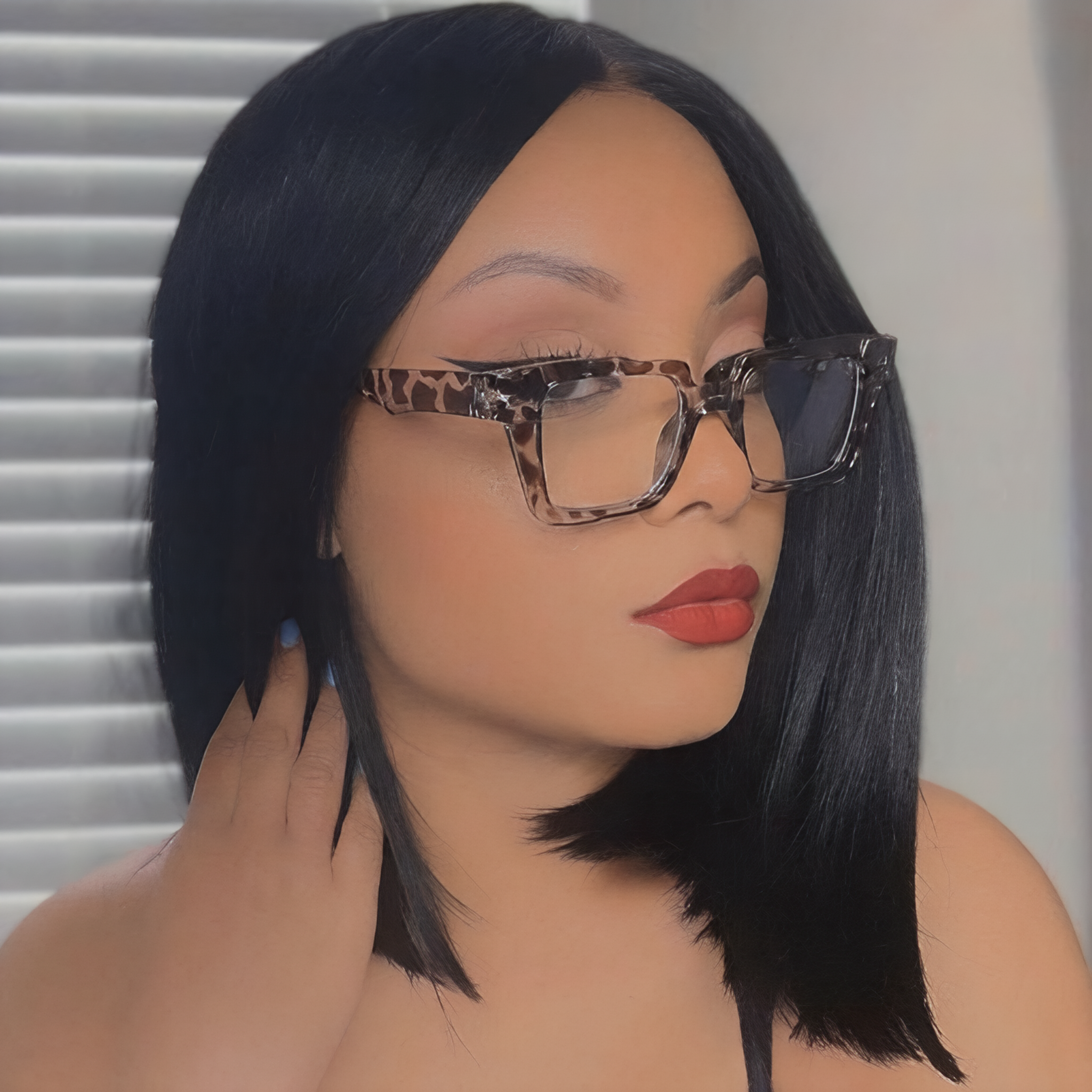 Square eyeglass #ml-3037