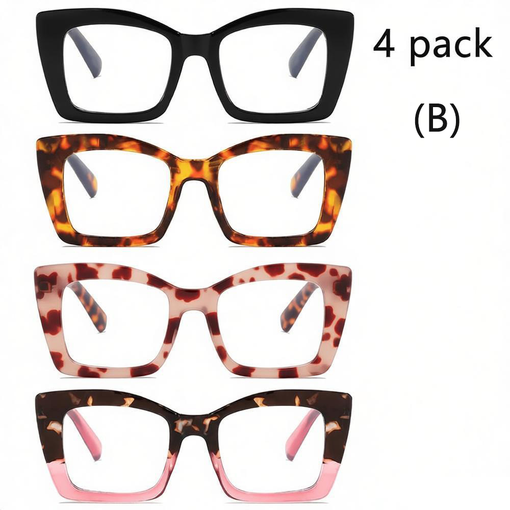 4 Pack Square Glasses #ml-51818