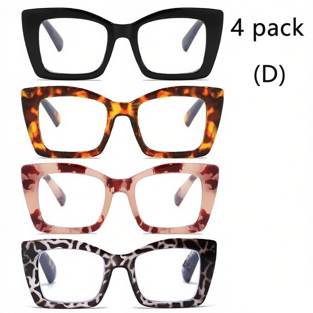 4 Pack Square Glasses #ml-51818