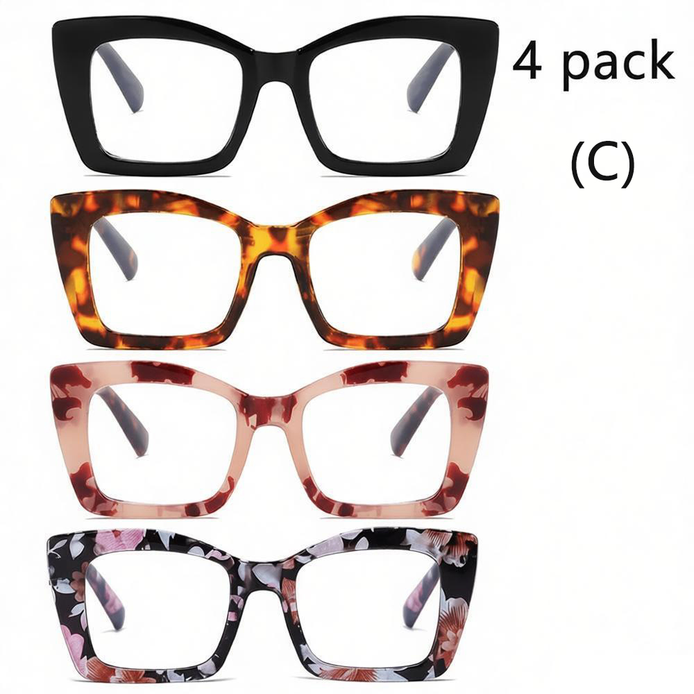 4 Pack Square Glasses #ml-51818