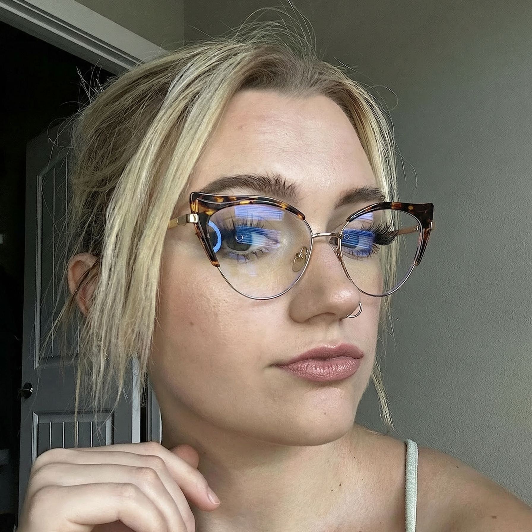 Cat-Eye Glasses #wr-87329