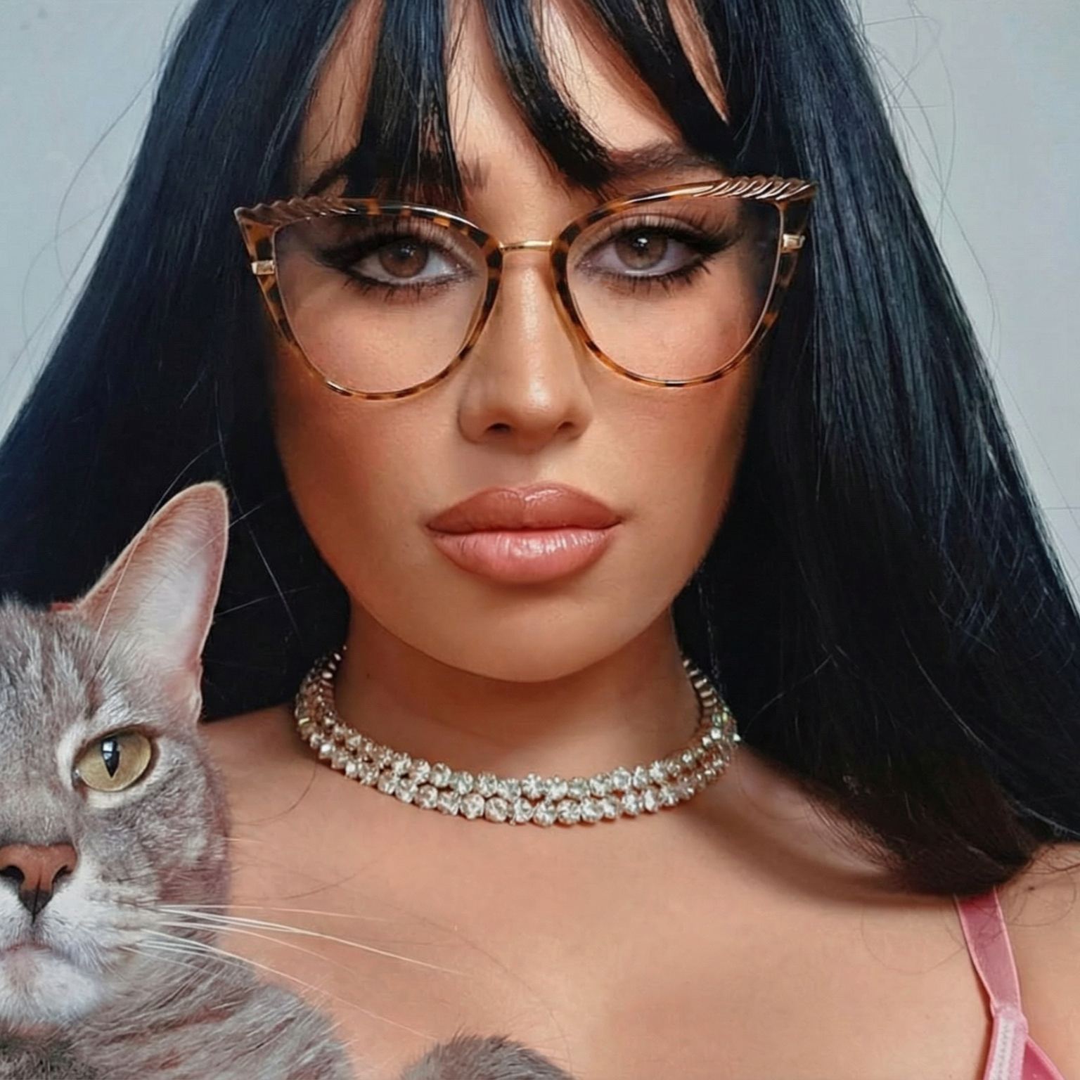 Cat-Eye Glasses #wr-87079