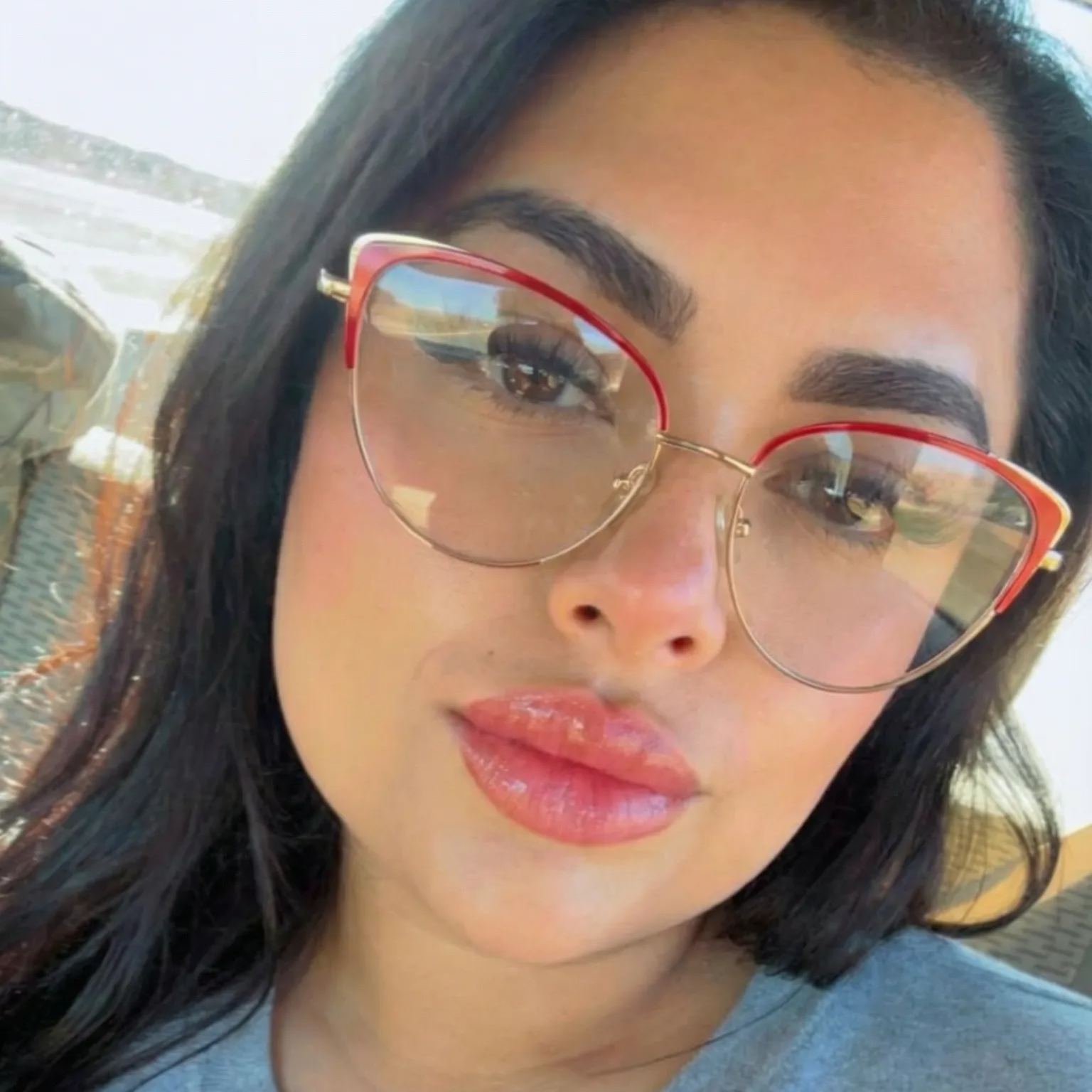 Cat-Eye Glasses #wr-87166