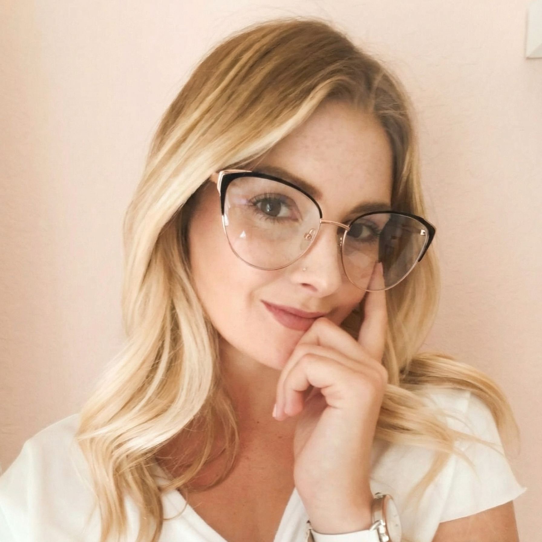 Cat-Eye Glasses #wr-87166