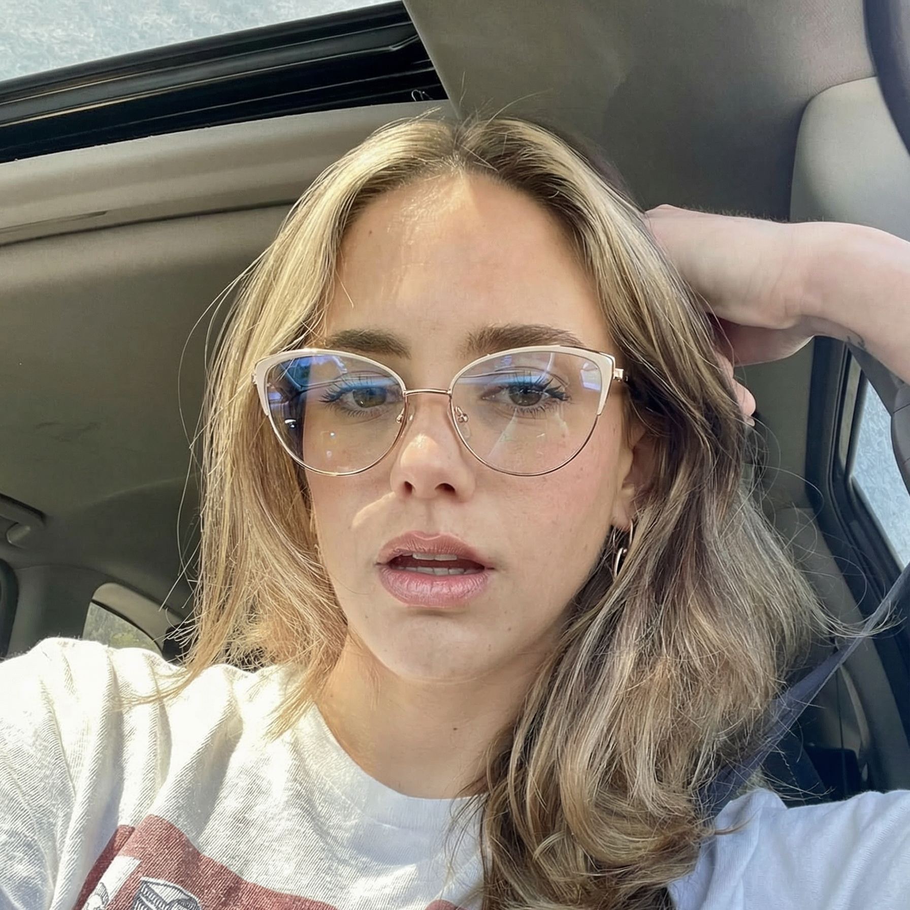 Cat-Eye Glasses #wr-87166