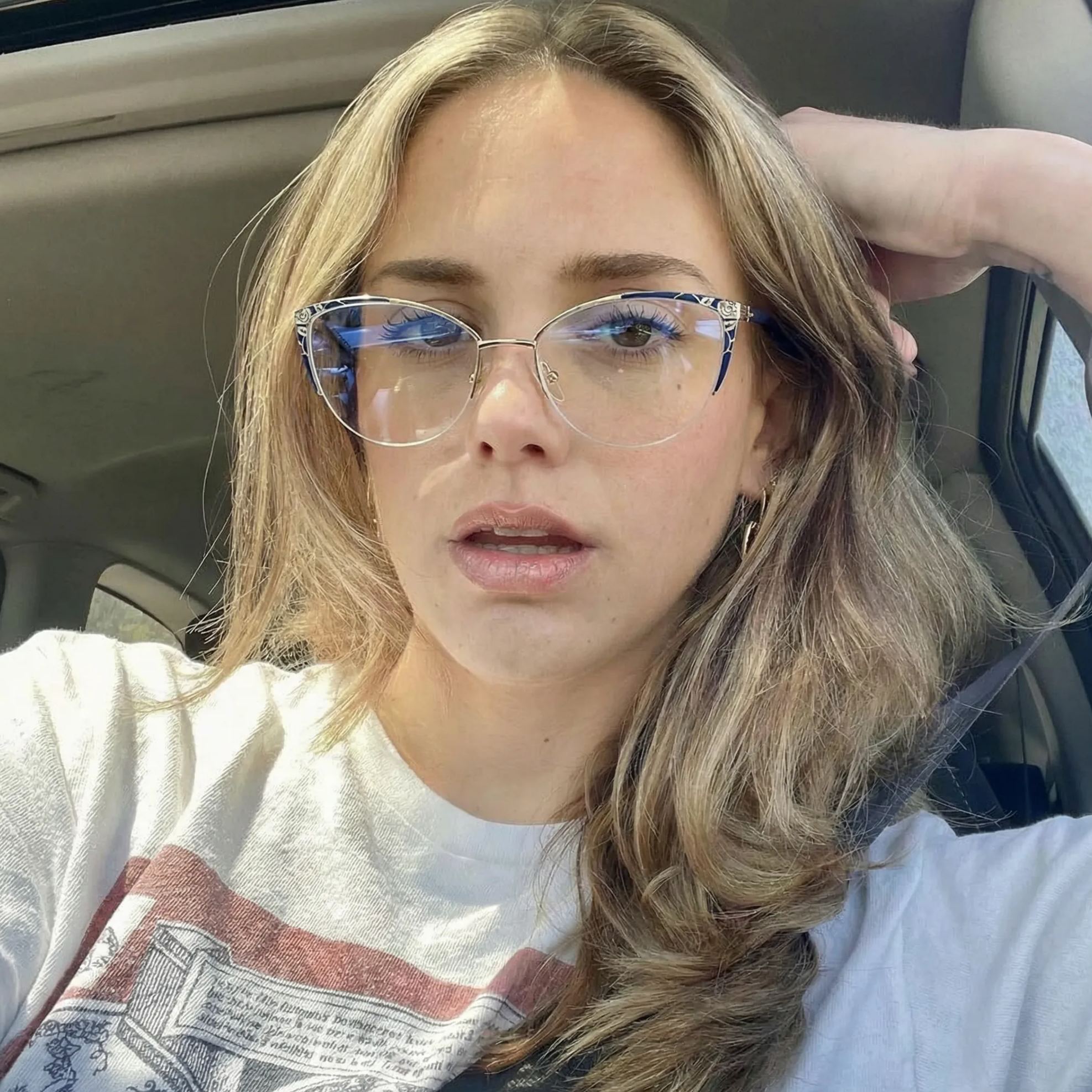 Cat-Eye Glasses #wr-87198