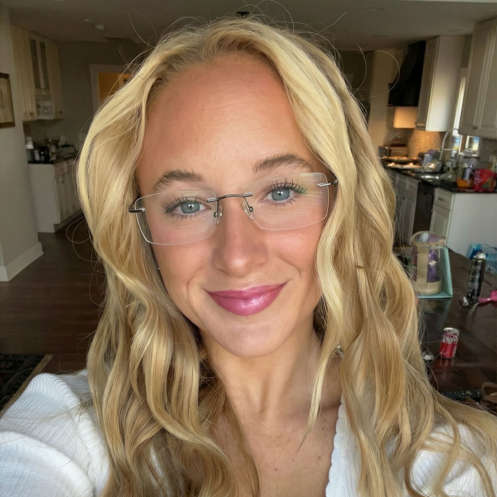 Rimless Rectangle Glasses #69-CTO2541