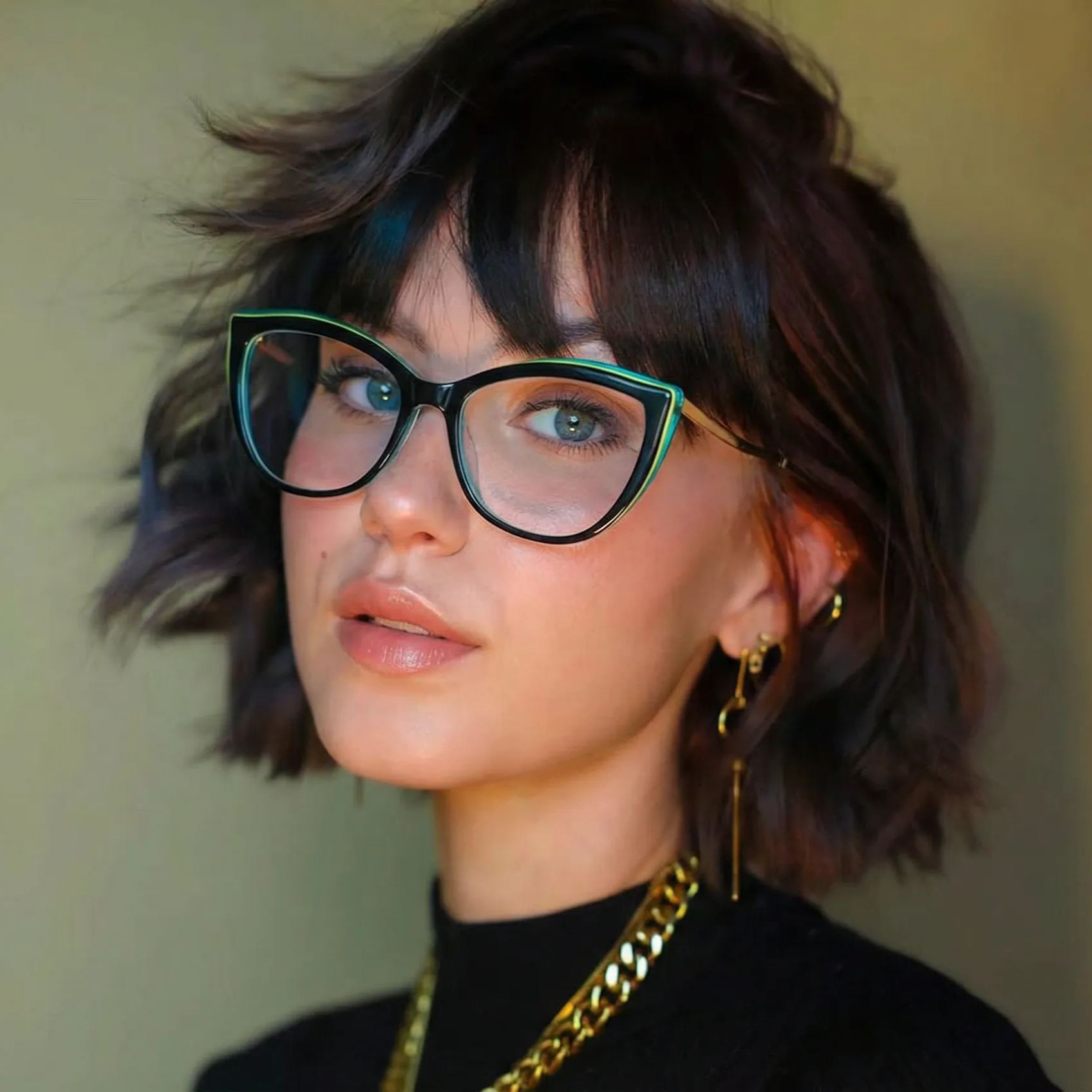 Cat-Eye Glasses #69-z505