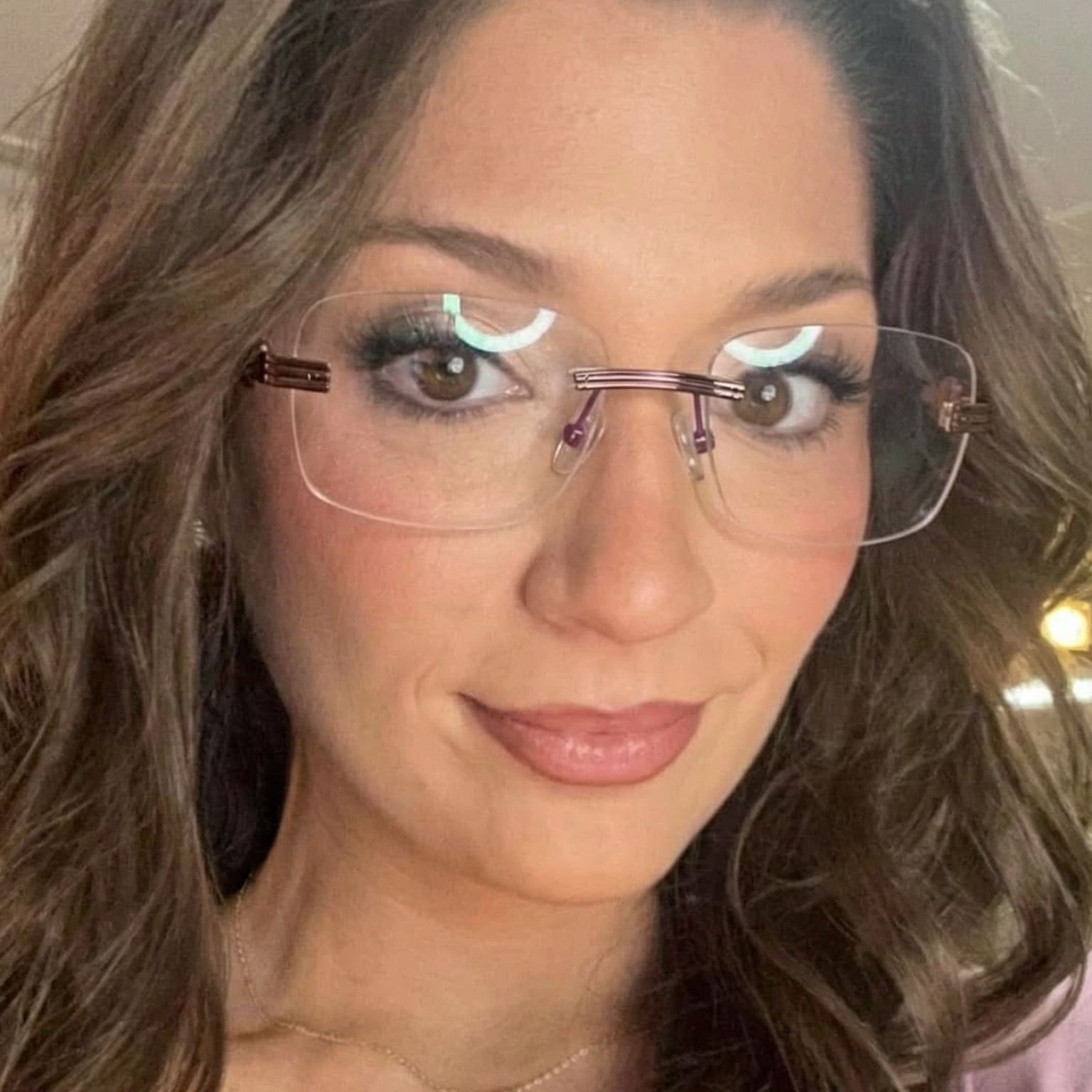 Rimless Square Glasses #69-cto2531