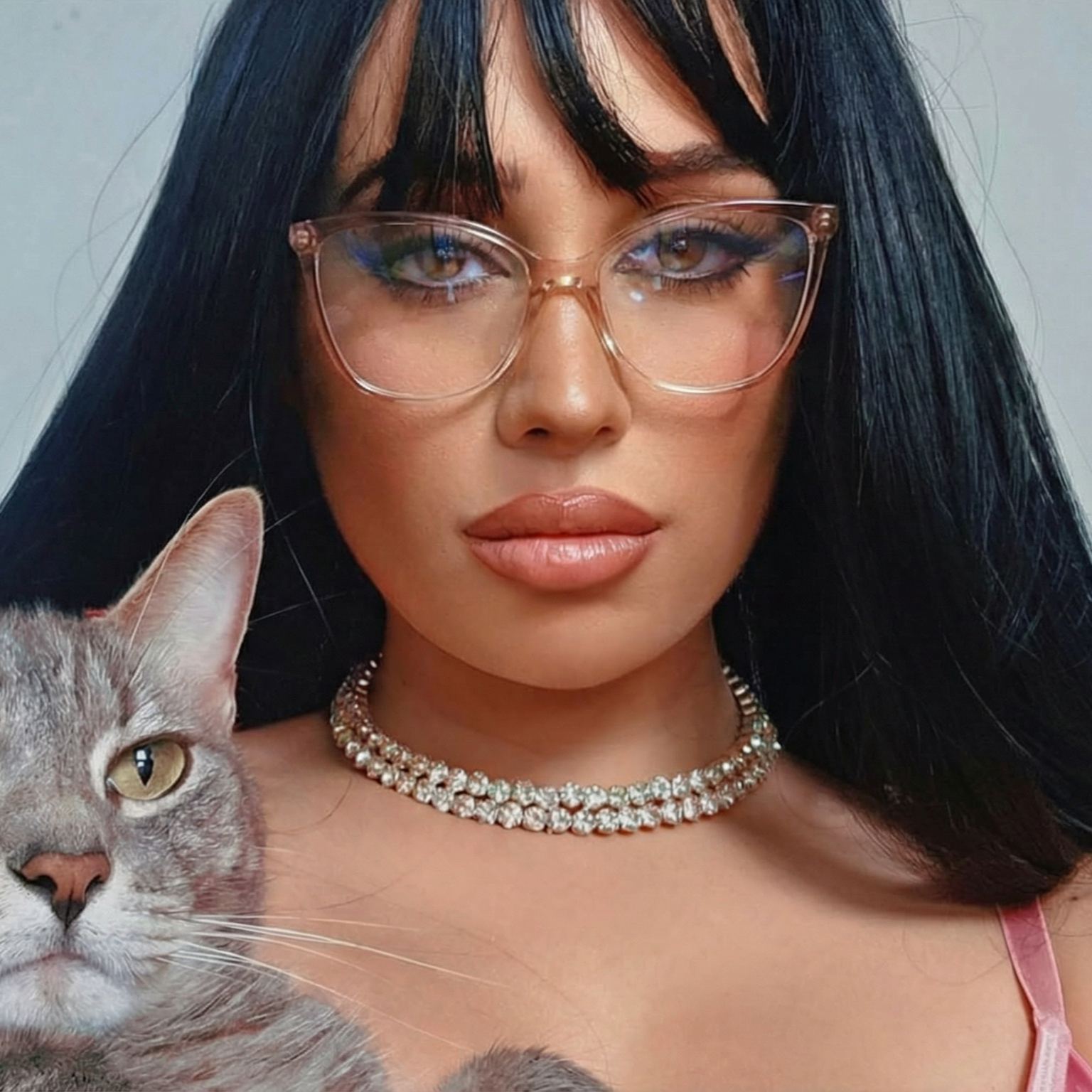 Cat-Eye Glasses #69-dtl011