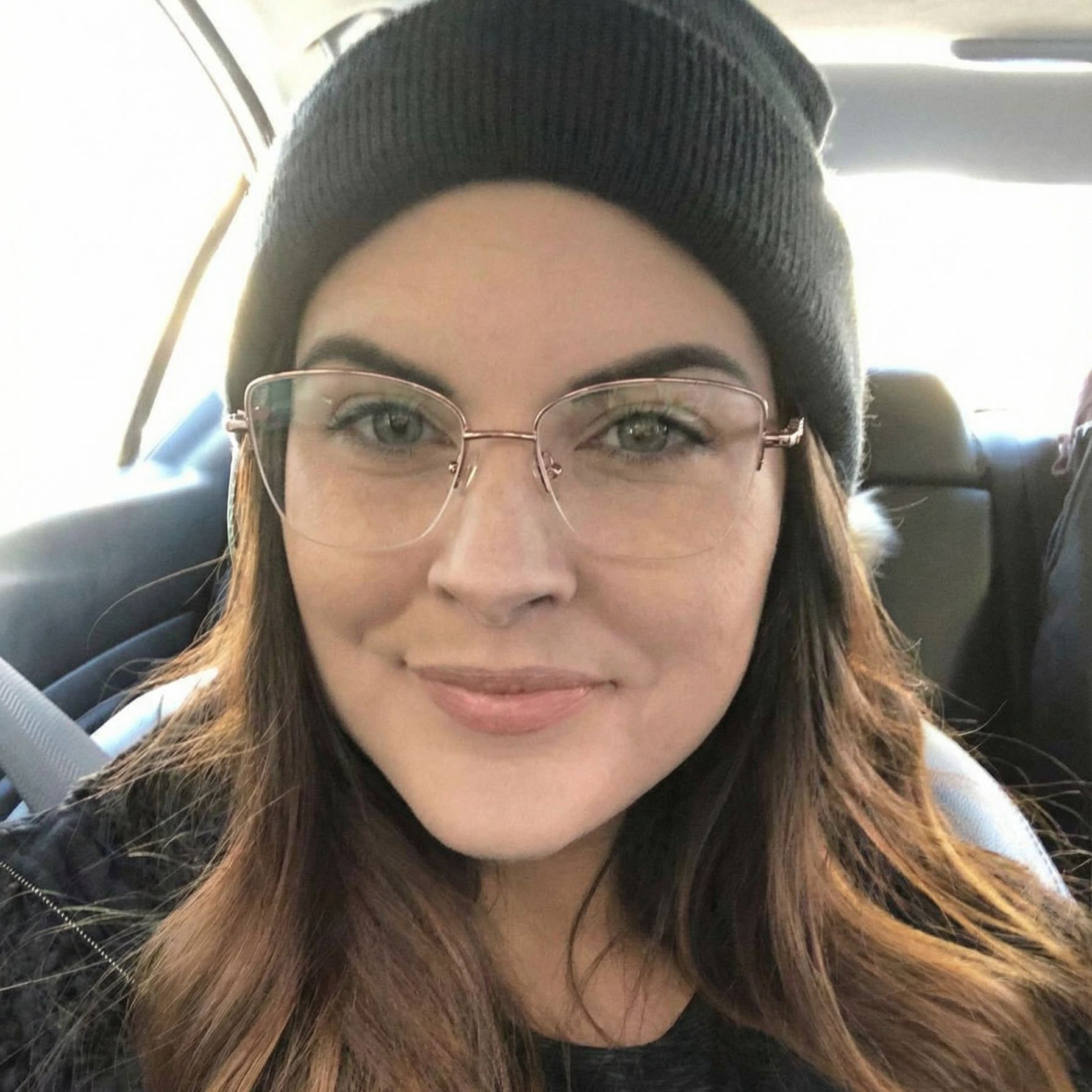 Half Rim Cat-Eye Glasses #69-k501