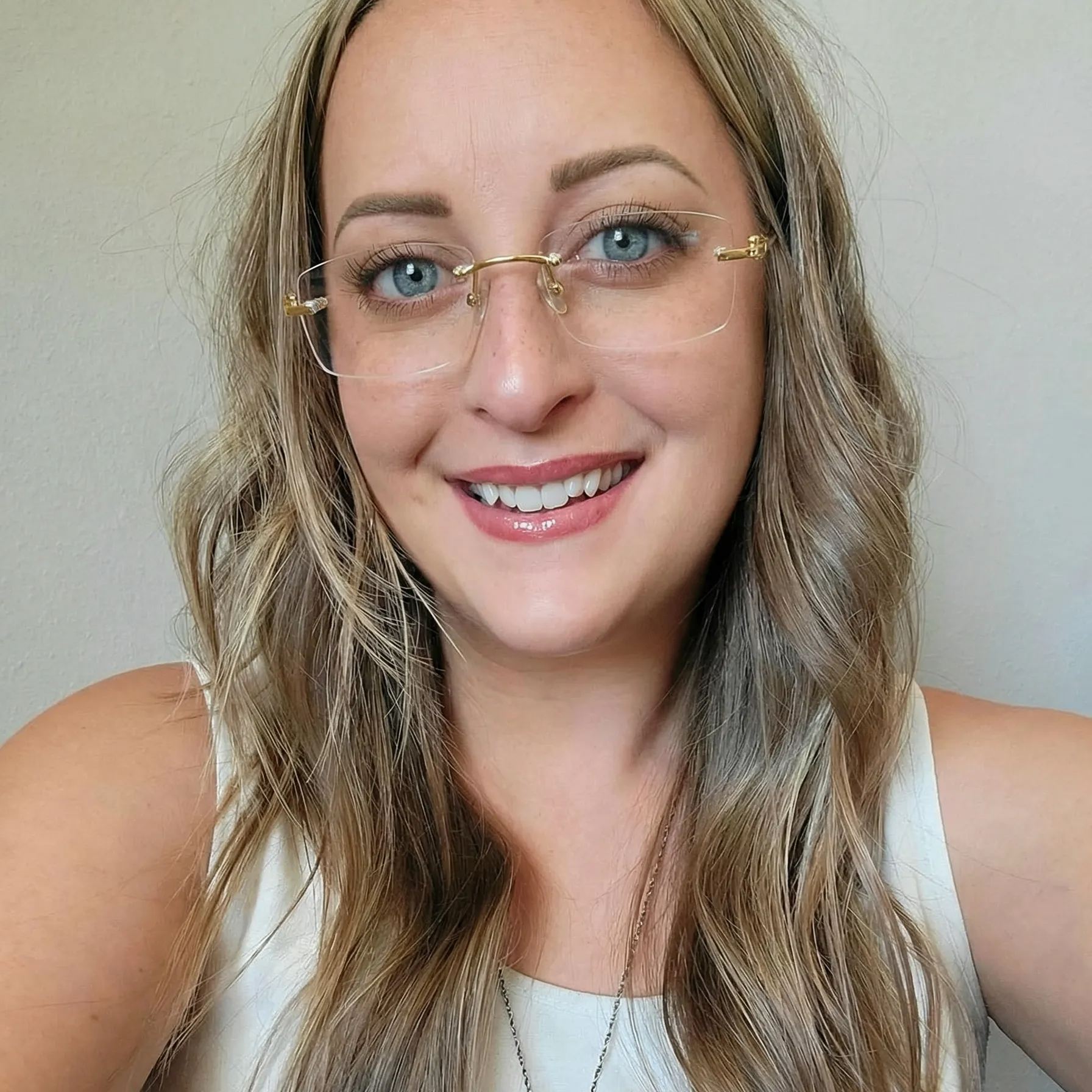 Rimless Rectangle Glasses #69-cto0500