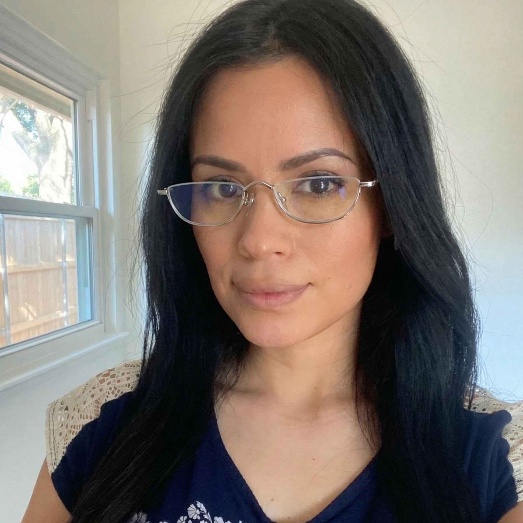 Half Rim Oval Glasses #xr-1219