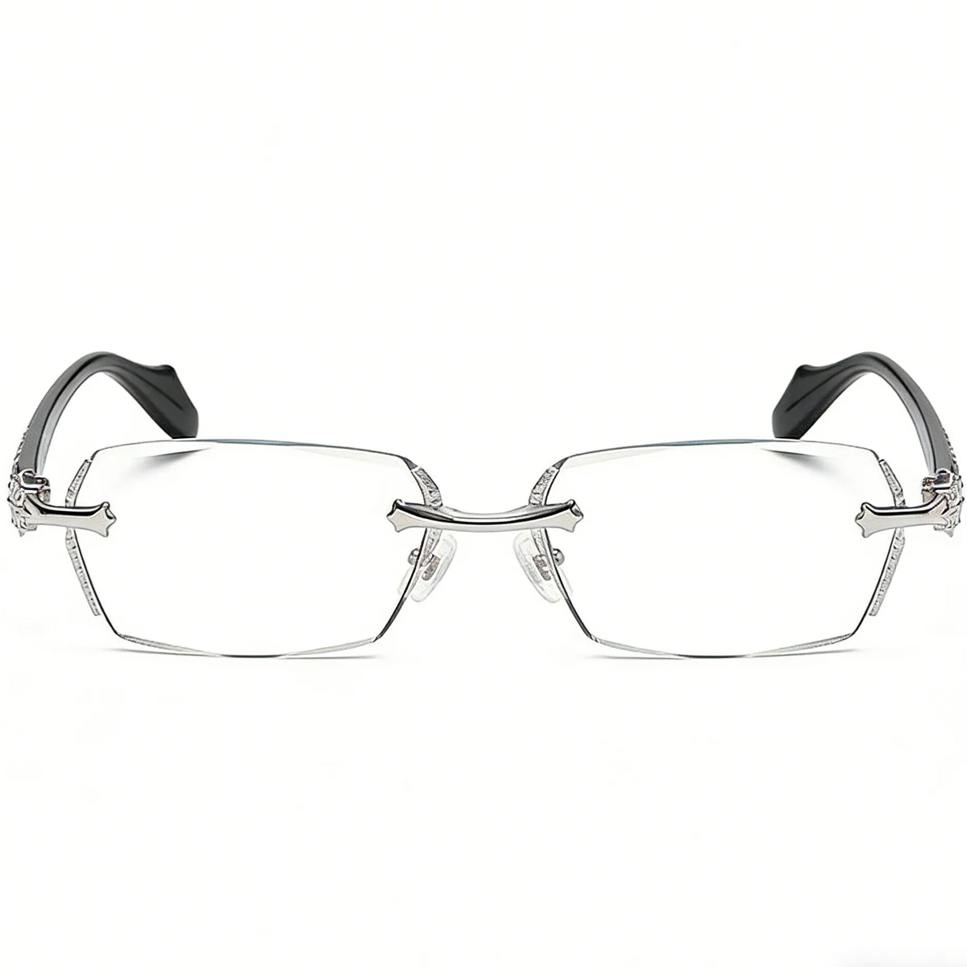 Rimless Rectangle Glasses #ml-3302