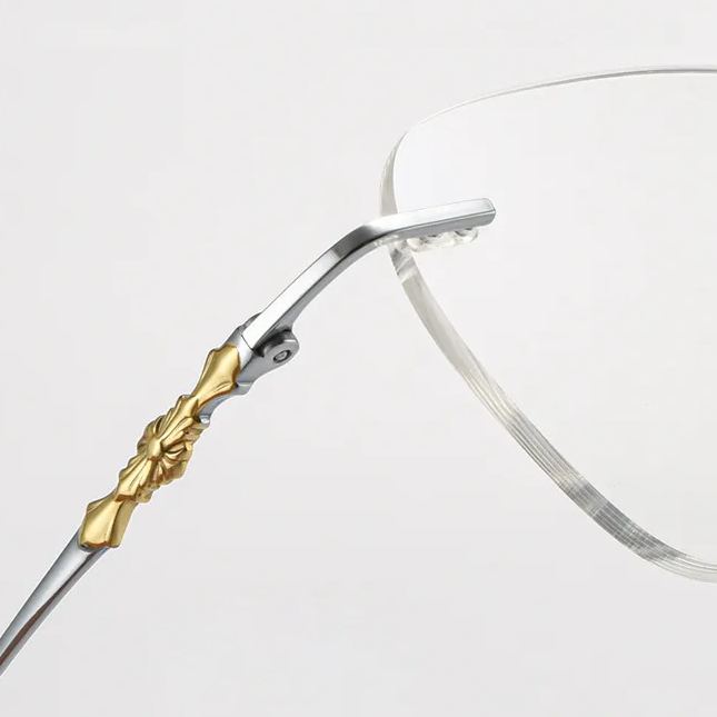 Rimless Square Glasses #kdxx-71305