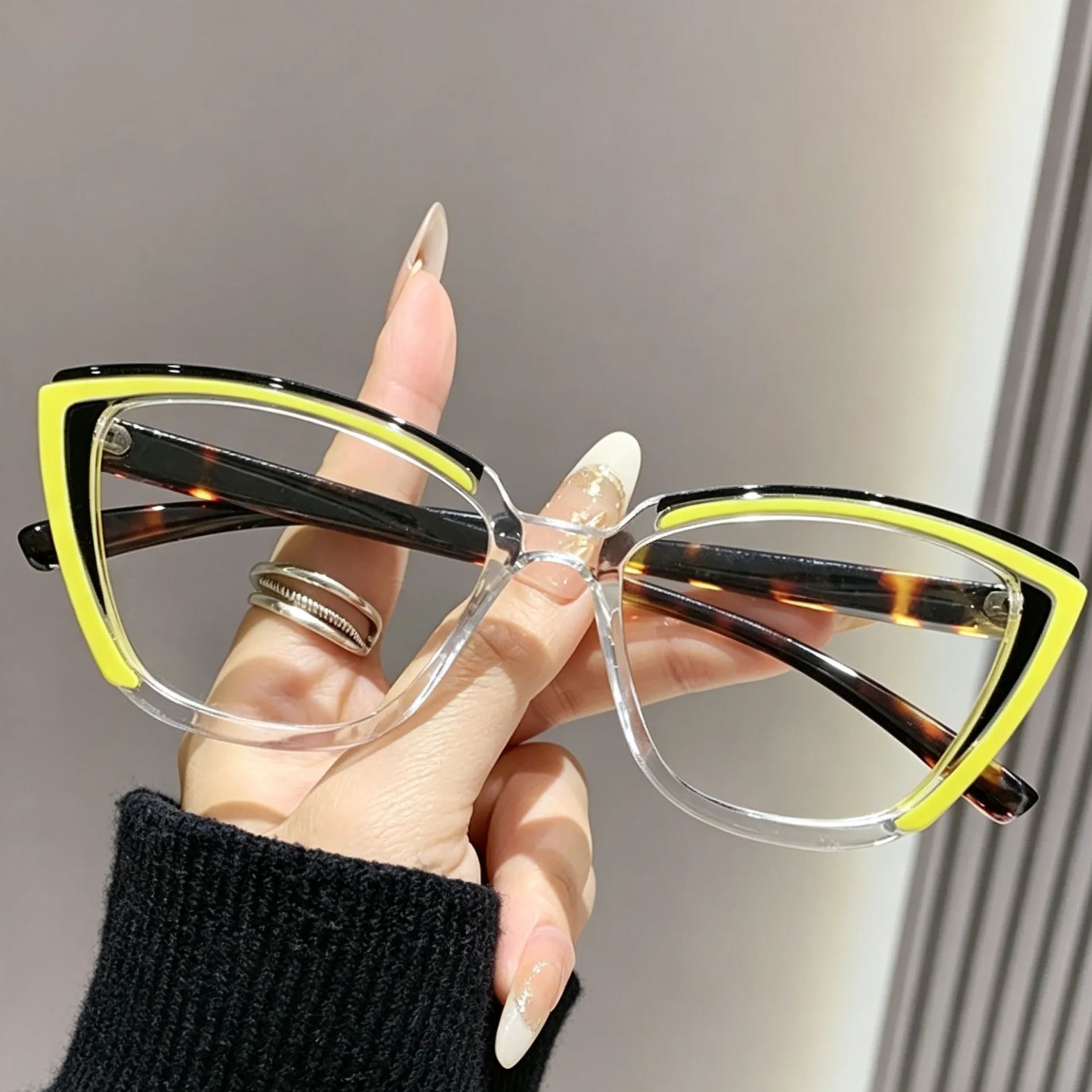 Cat-Eye Glasses #yh-879