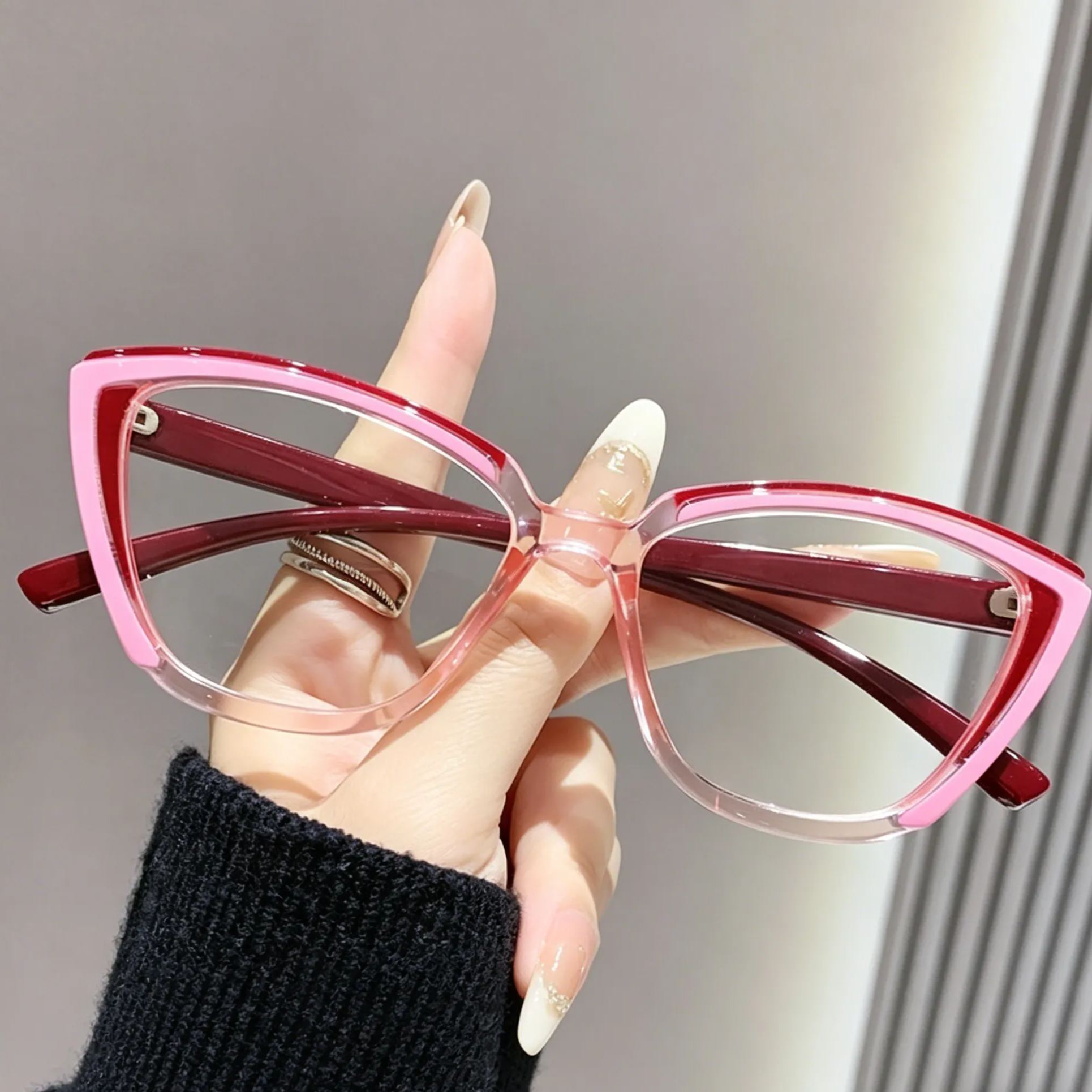 Cat-Eye Glasses #yh-879