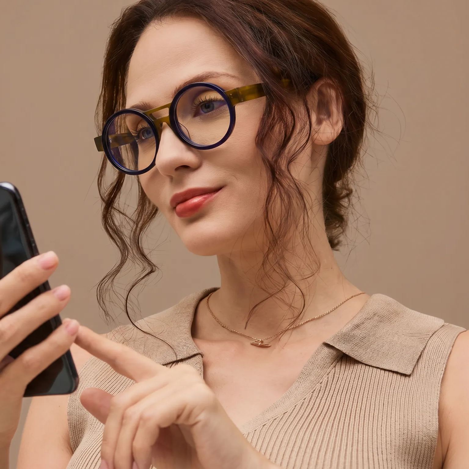 Round Glasses #mj-FT1236