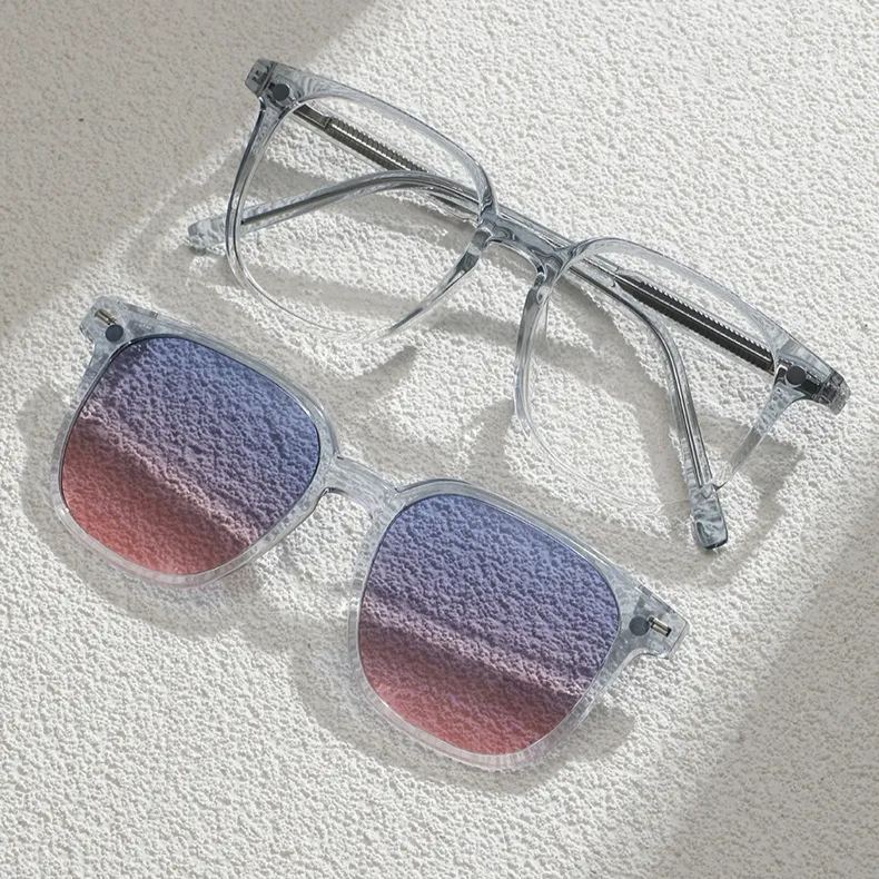 ✨Magnetic Clip on Sunglasses for Men & Women,Square Glasses #ps-8173