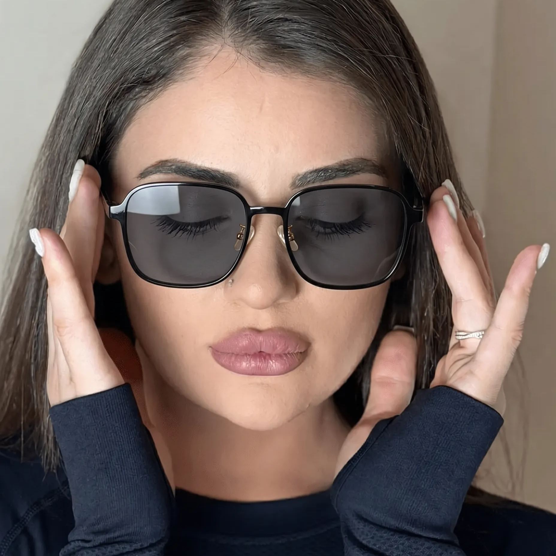 ✨Magnetic Clip on Sunglasses for Men & Women,Square Glasses #ps-JS7411