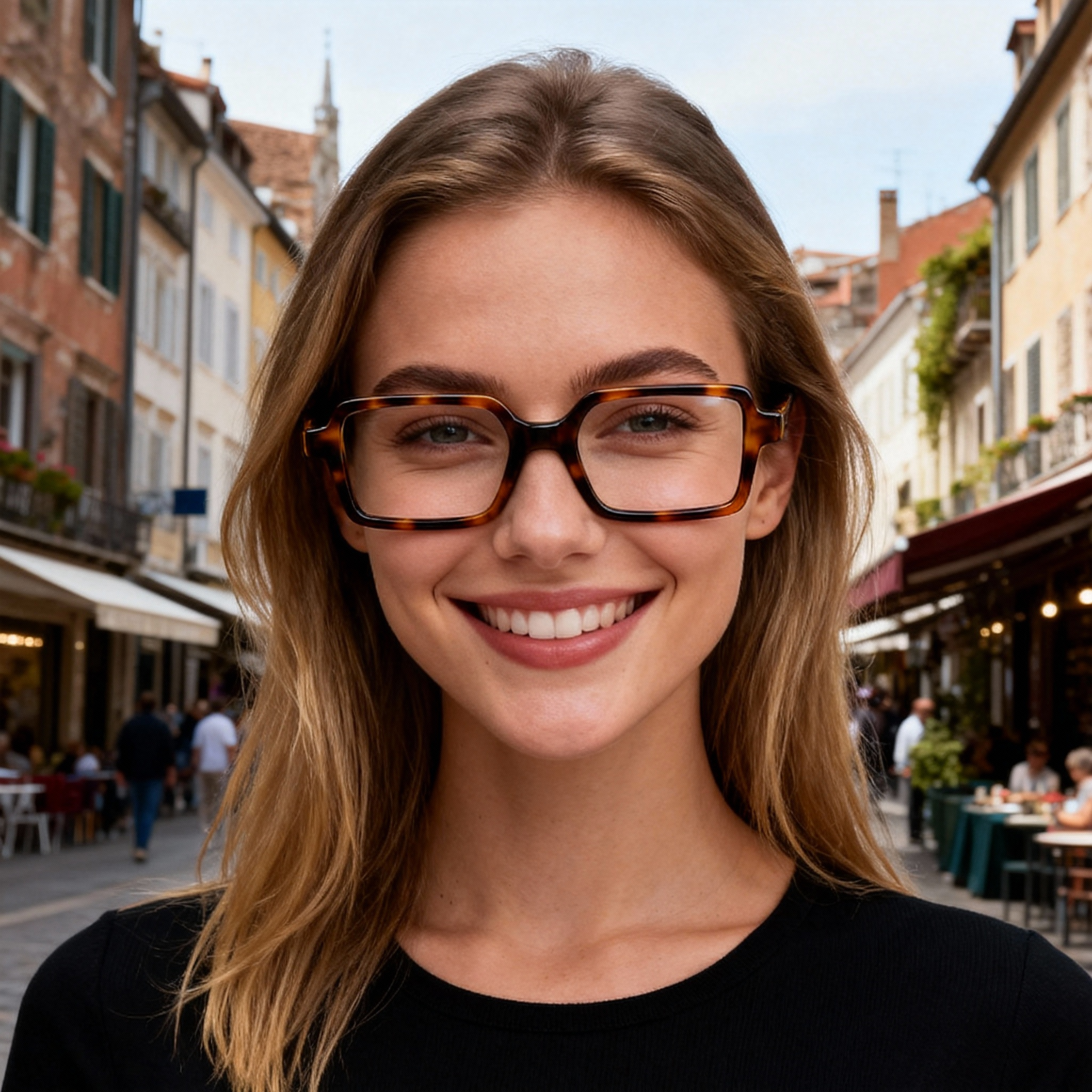 Square Glasses #69-8101