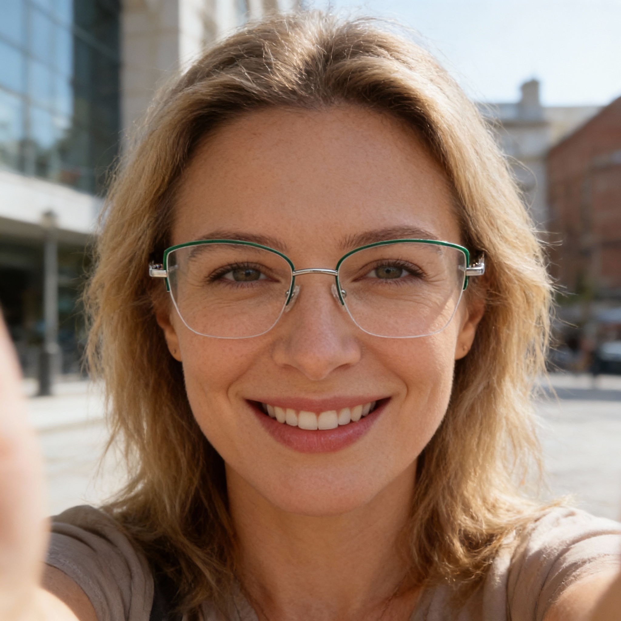 Half Rim Cat-Eye Glasses #69-k501-scoolglasses