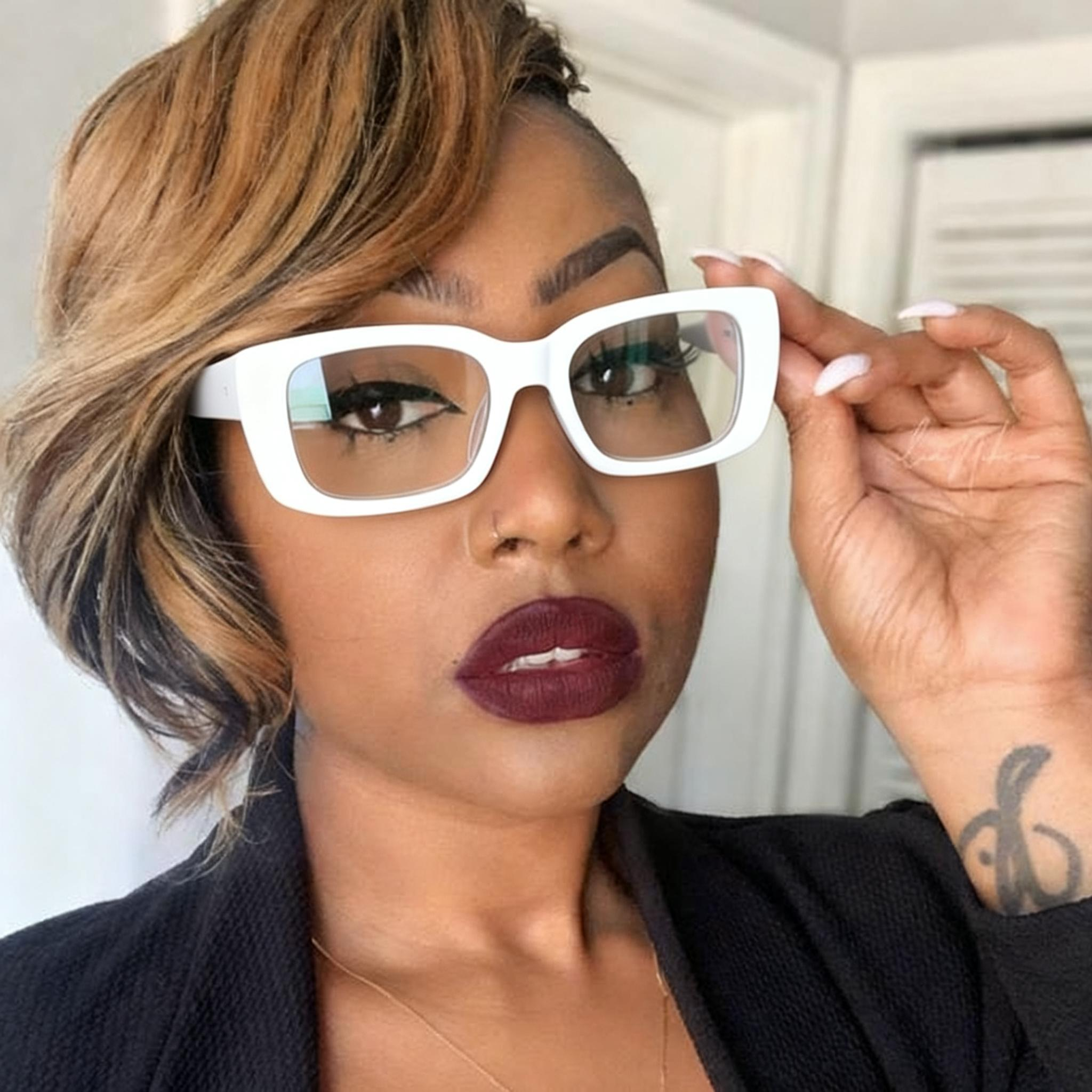 Rectangle Glasses #69-cat62-scoolglasses