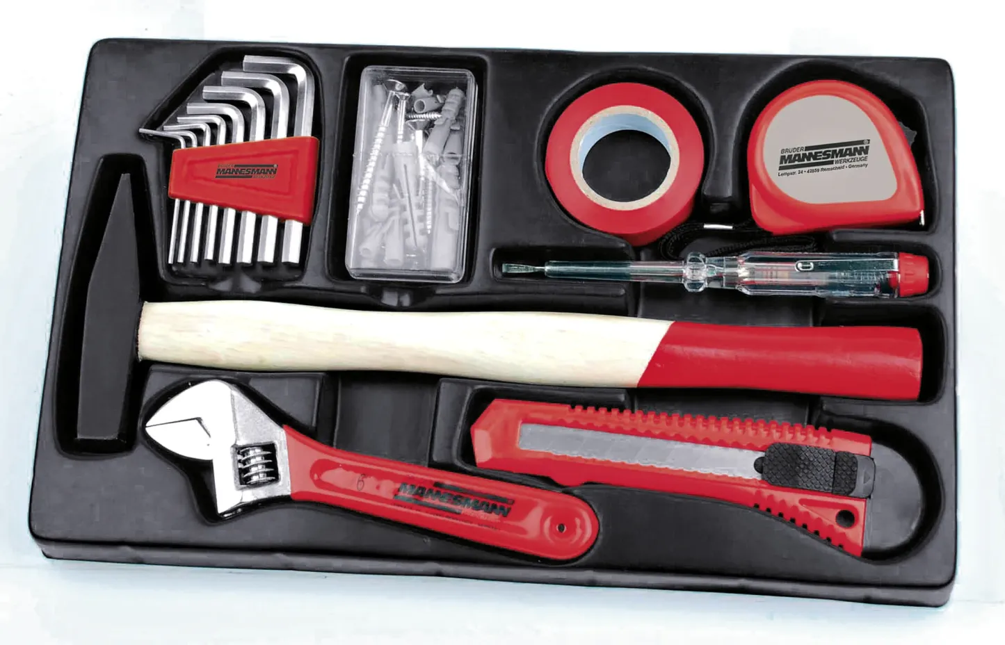BRÜDER MANNESMANN Werkzeug-Satz 155-tlg in Werkzeugbox