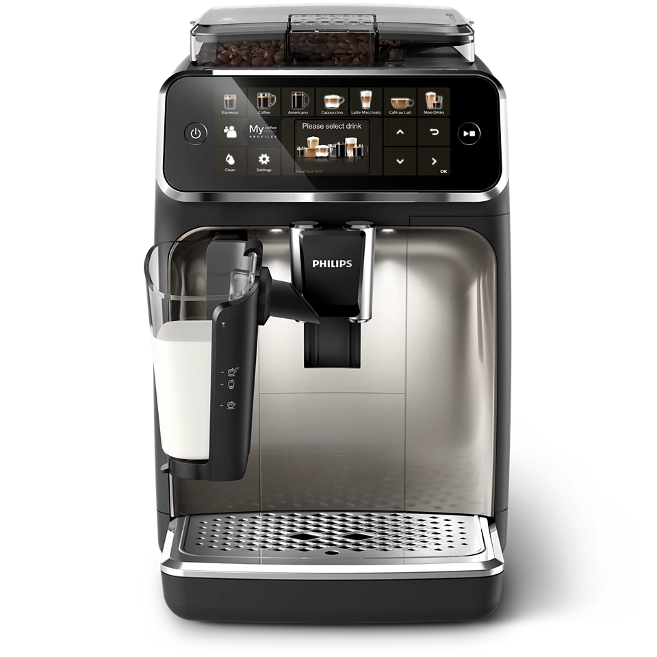 PHILIPS Series 5400 LatteGo Kaffeevollautomat - Schwarz/Chrom