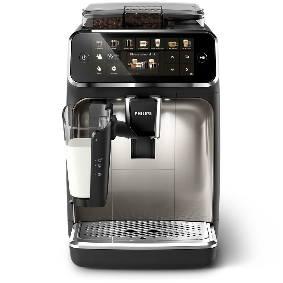 PHILIPS Series 5400 LatteGo Kaffeevollautomat - Schwarz/Chrom