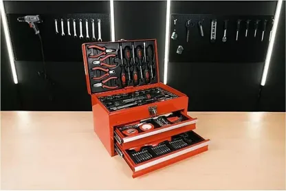 BRÜDER MANNESMANN Werkzeug-Satz 155-tlg in Werkzeugbox