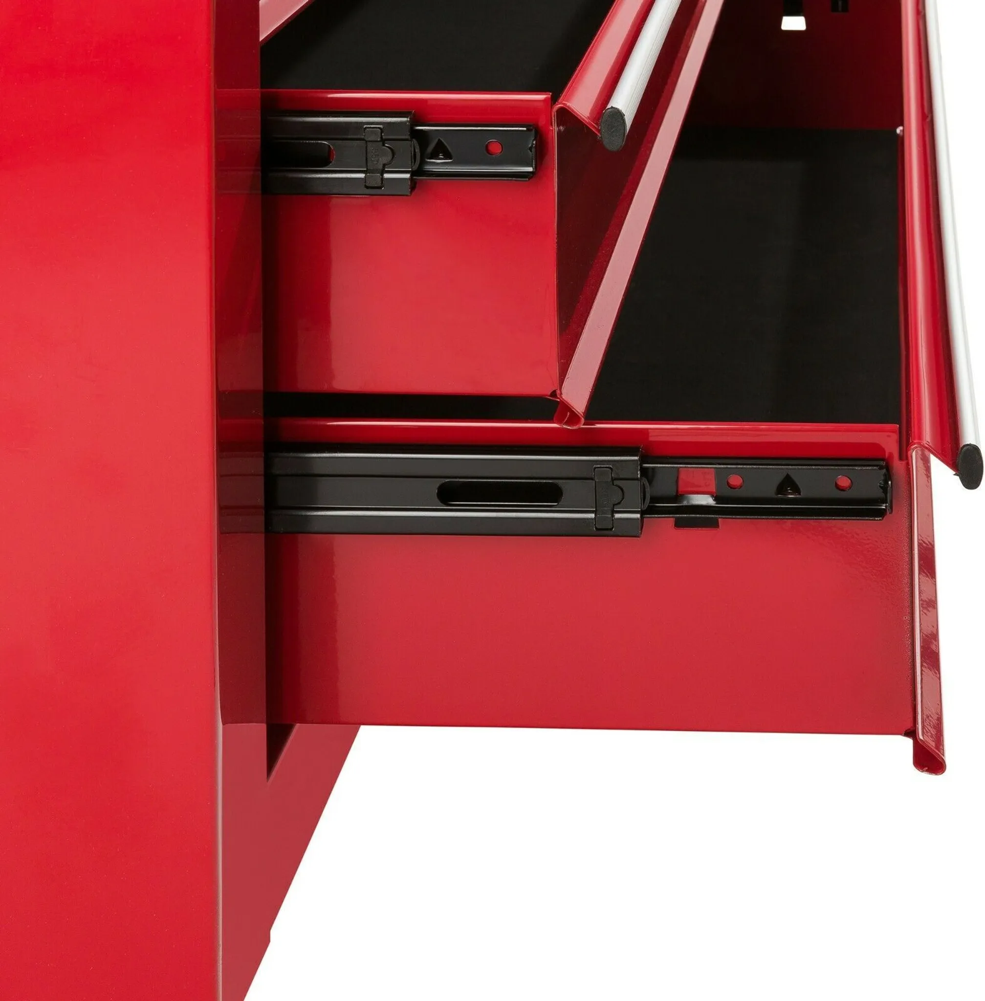 AREBOS Werkstattwagen 7 Schubladen | abschließbar, Antirutschmatten, Rot