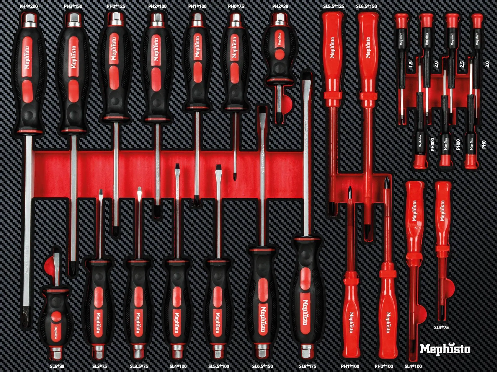 Mephisto Werkzeugwagen 7 Schubladen inkl. Rollgabelschlüssel