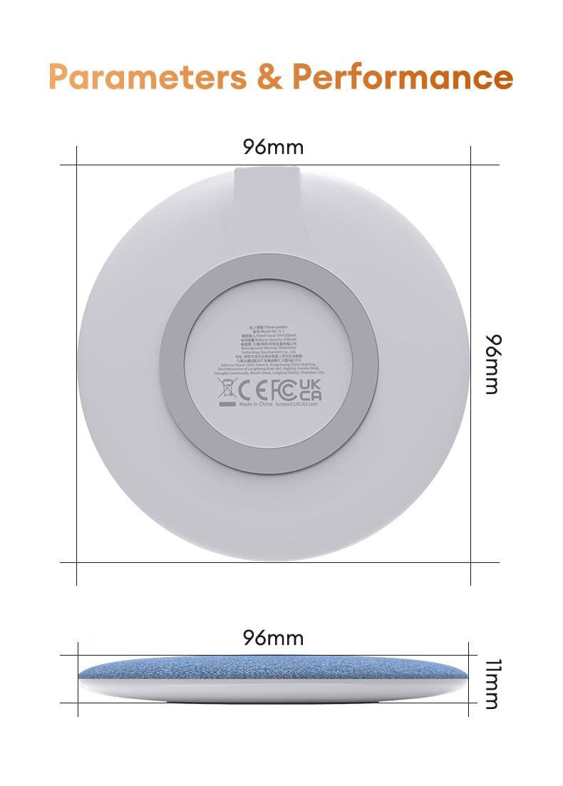 Last Day Sale S1 Ultra-Thin Bluetooth Pillow Speaker - Bone Conduction Technology