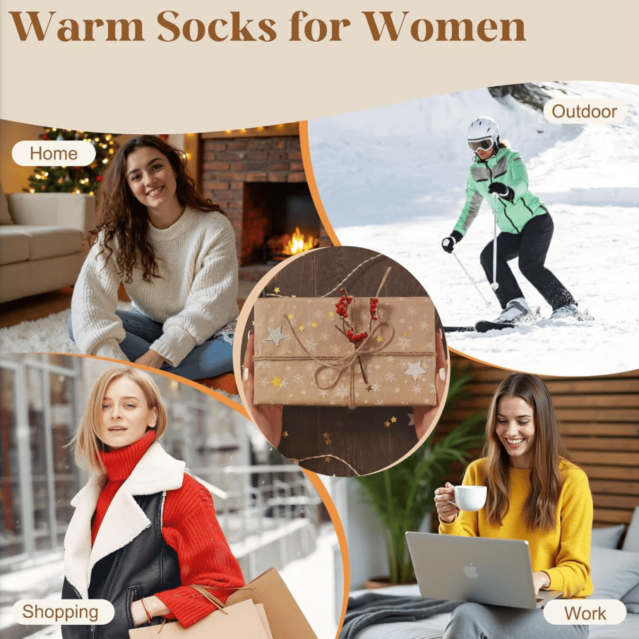 🏆 5 Pairs Women's Solid Mid-calf Socks