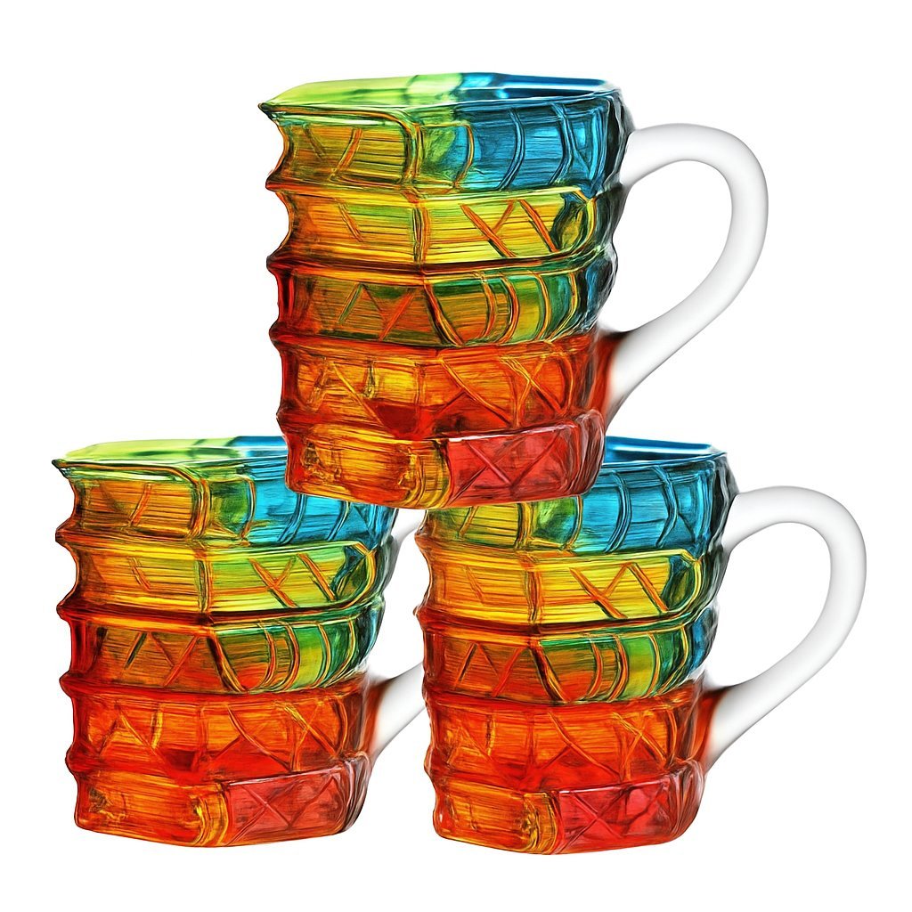 Hand-painted Book Coffee Cup