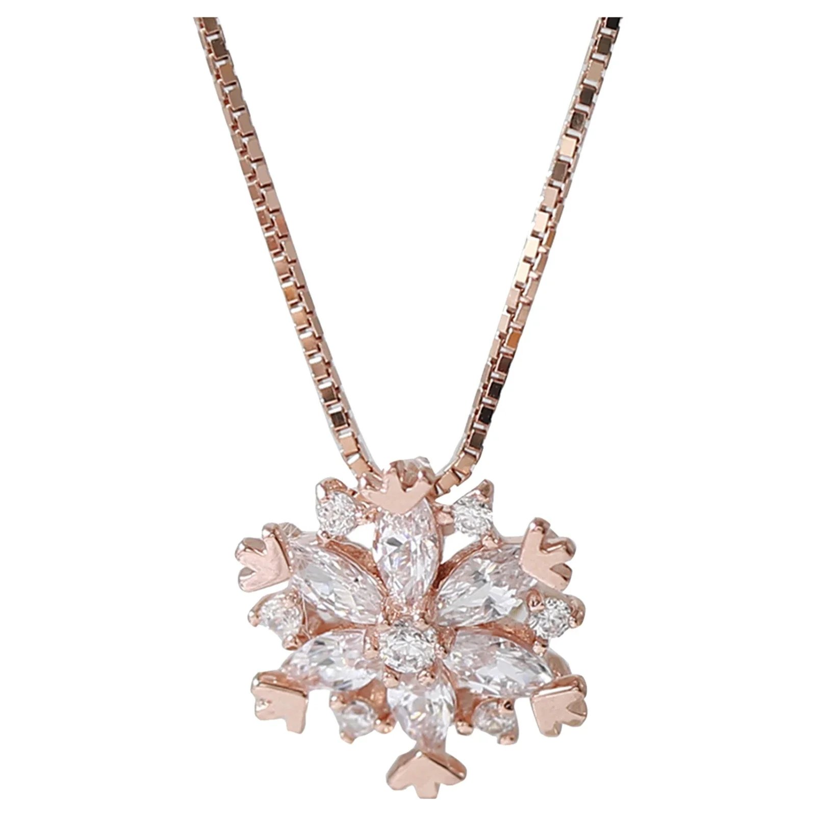 Snowflake Shining Crystal Necklace
