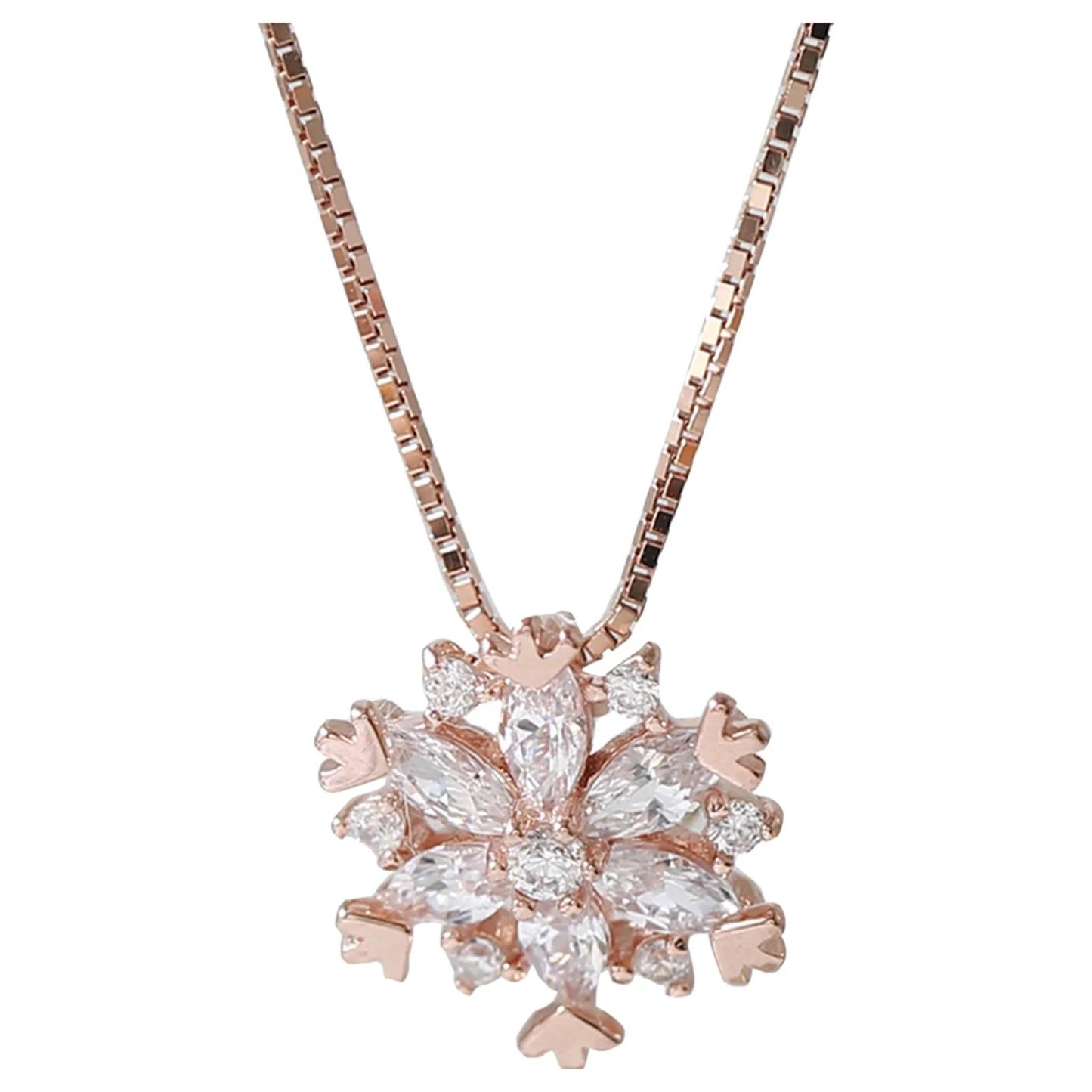 Snowflake Shining Crystal Necklace