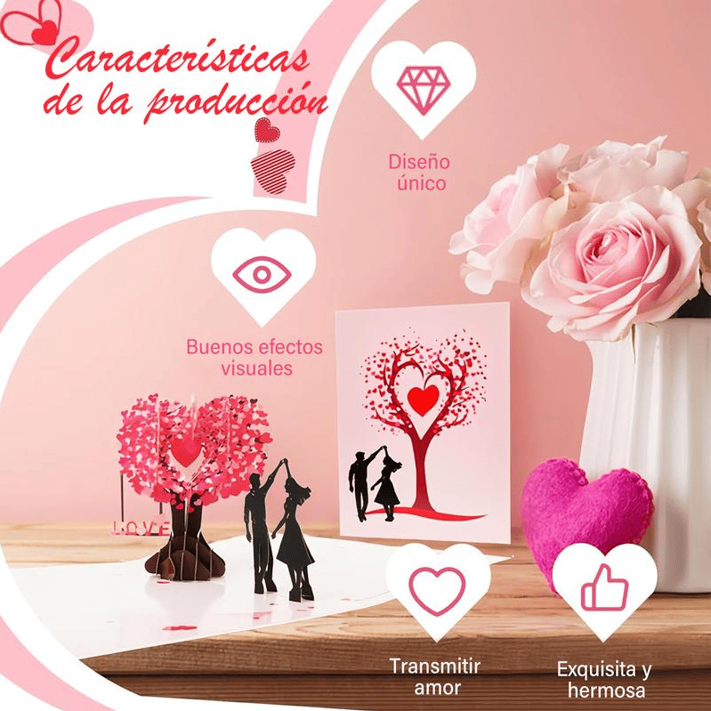💕The "Eternal Vows" 3D Pop-Up Card | A Romantic Surprise Under the Love Tree ❤️