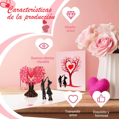 💕The "Eternal Vows" 3D Pop-Up Card | A Romantic Surprise Under the Love Tree ❤️
